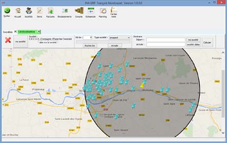 ERP FMI - Géolocalisation