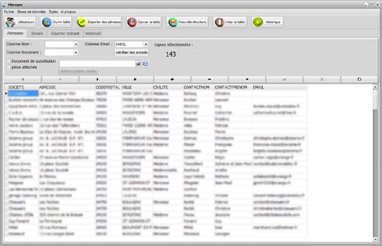 Ouverture d'un fichier clients