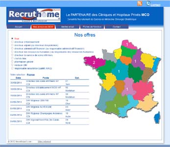 recruthome - le site internet
