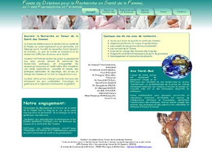 site internet Recherche et santé des femmes